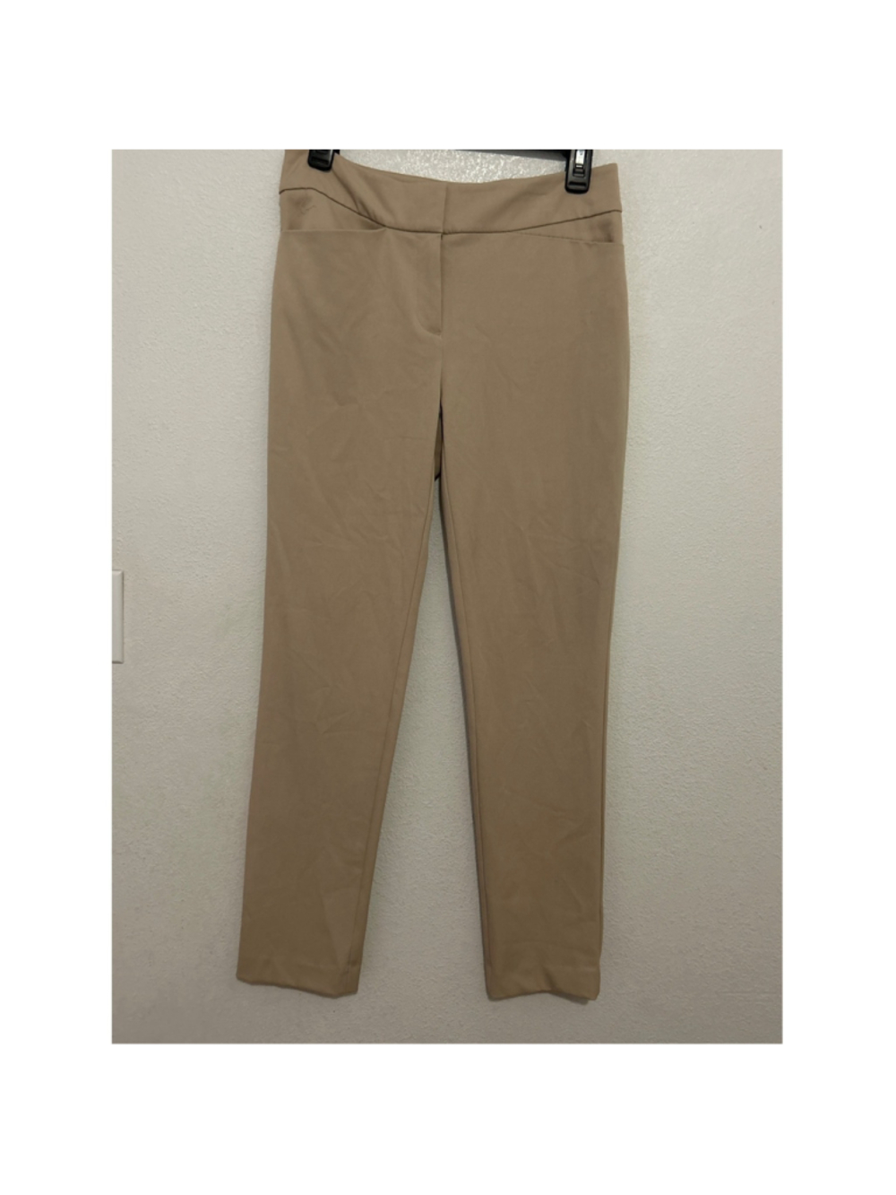Ann Taylor Factory Tan Khaki Ankle Pants Size 0 Stretch Trousers SU23 f-118